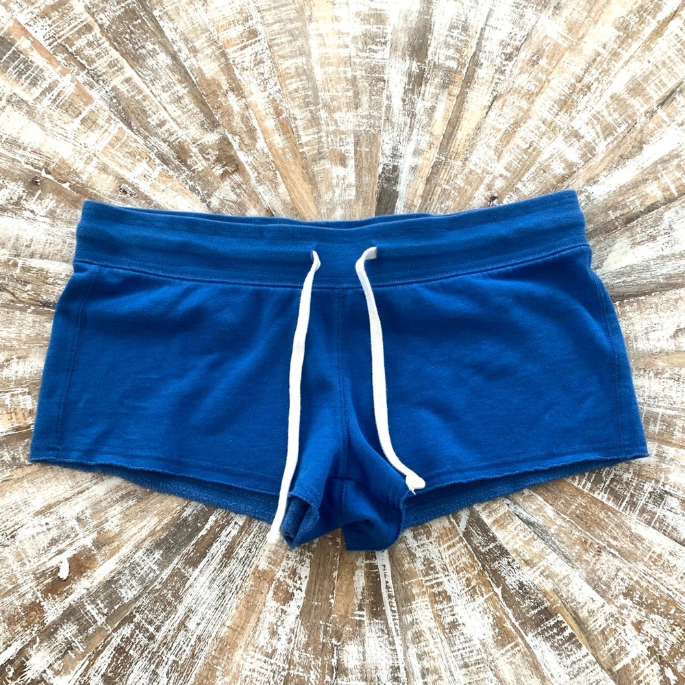 blue shorts